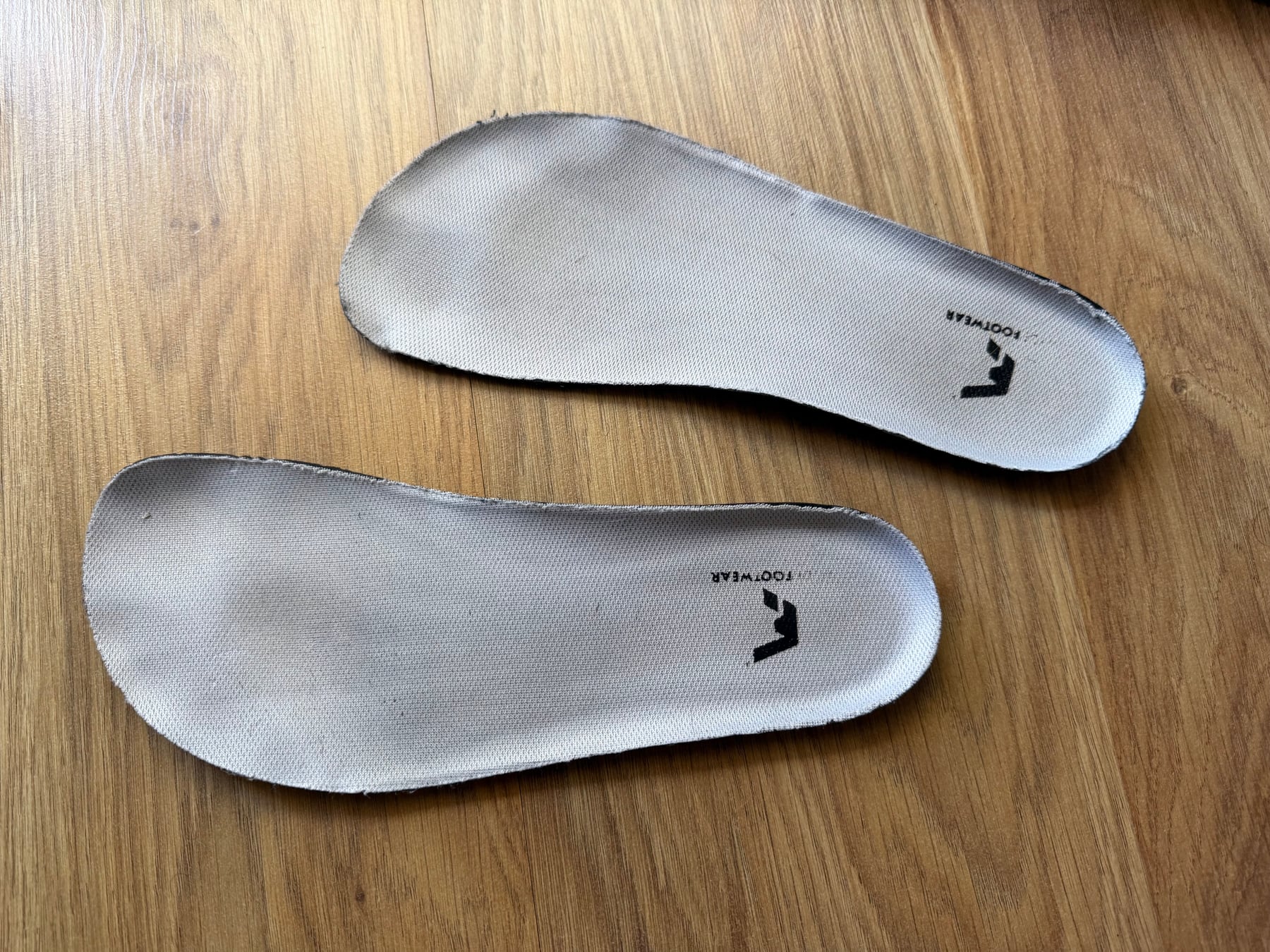 Removable WYDE Nova insoles after ten months of use